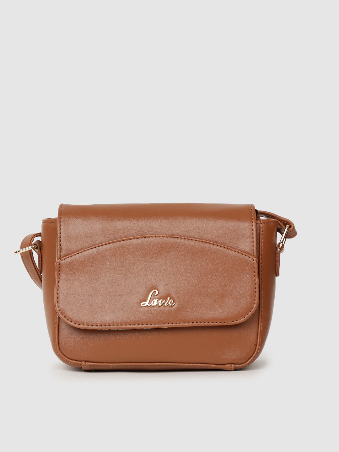 

Lavie Tan Brown Structured Sling Bag