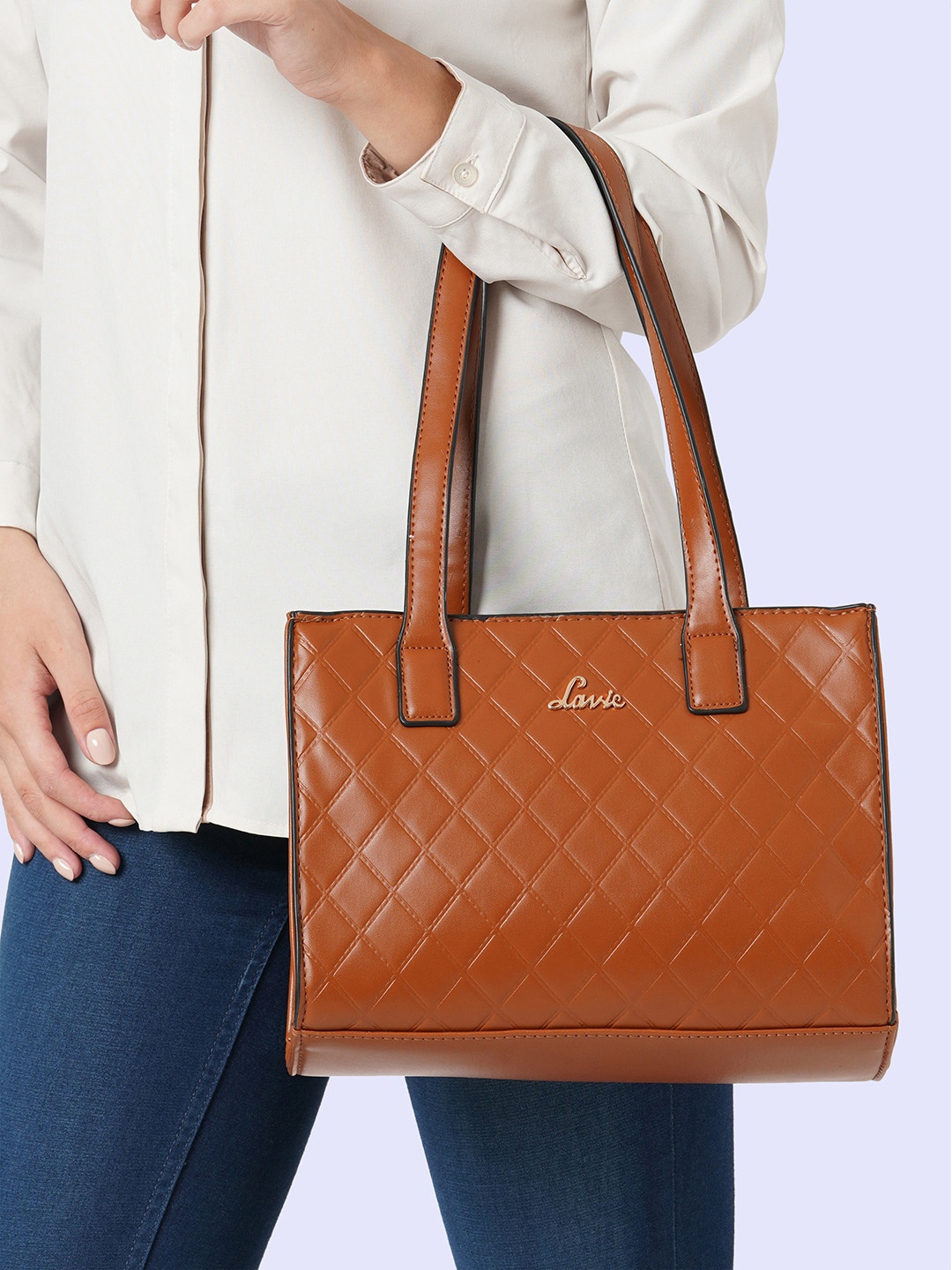 

Lavie Rex Women Tan Small Satchel Handbag