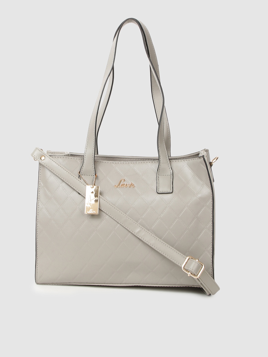 

Lavie Vex Women Grey Medium Satchel Handbag