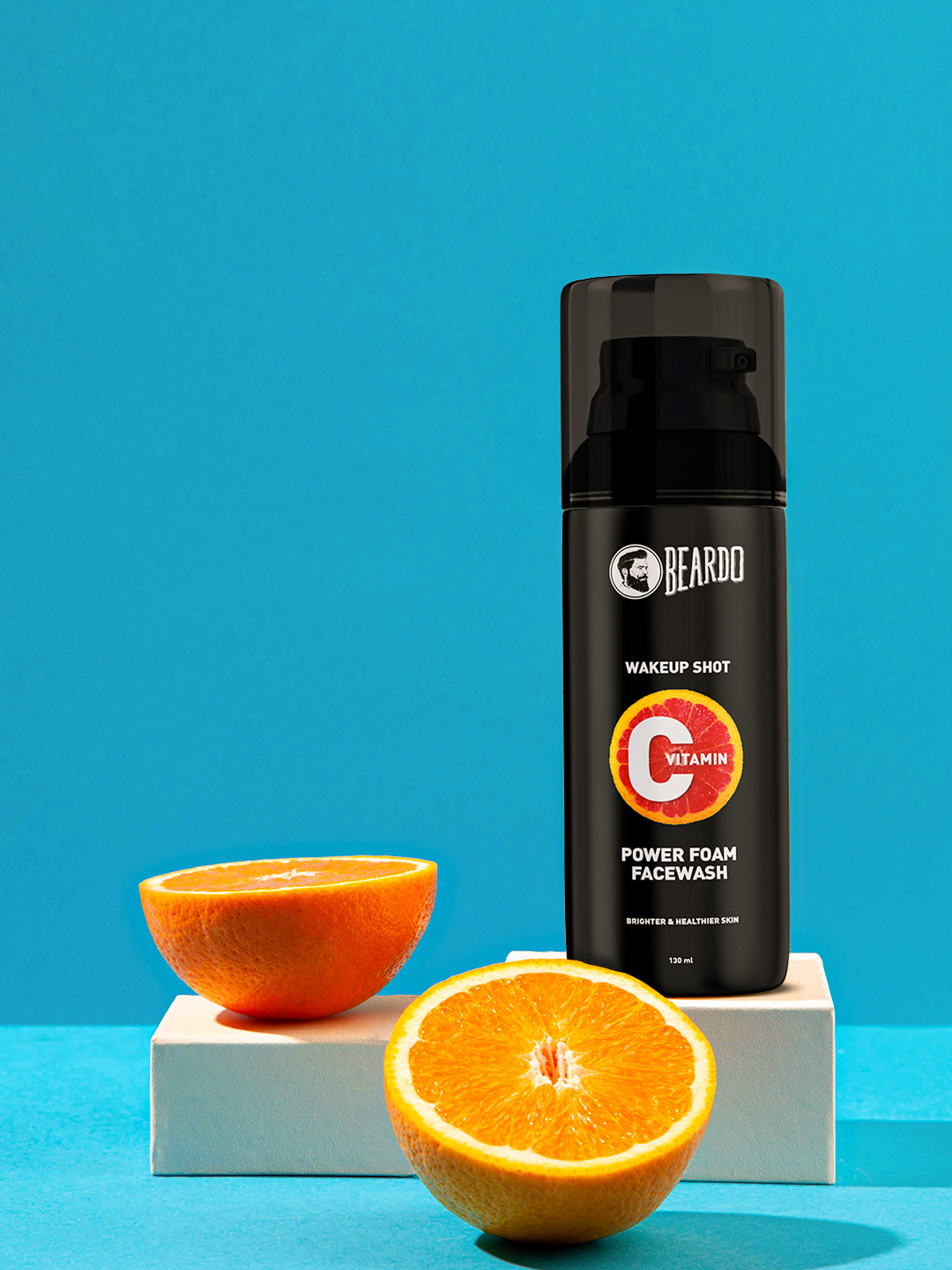 

BEARDO Men Vitamin C Power Foam Face Wash - 130 ml, Black