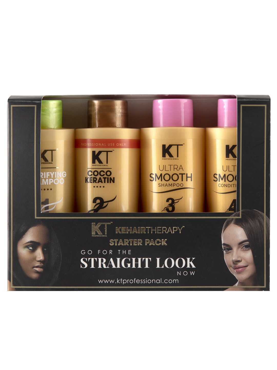 

KEHAIRTHERAPY KT Professional Coco Keratin Starter Kit - 120ml Each, Gold