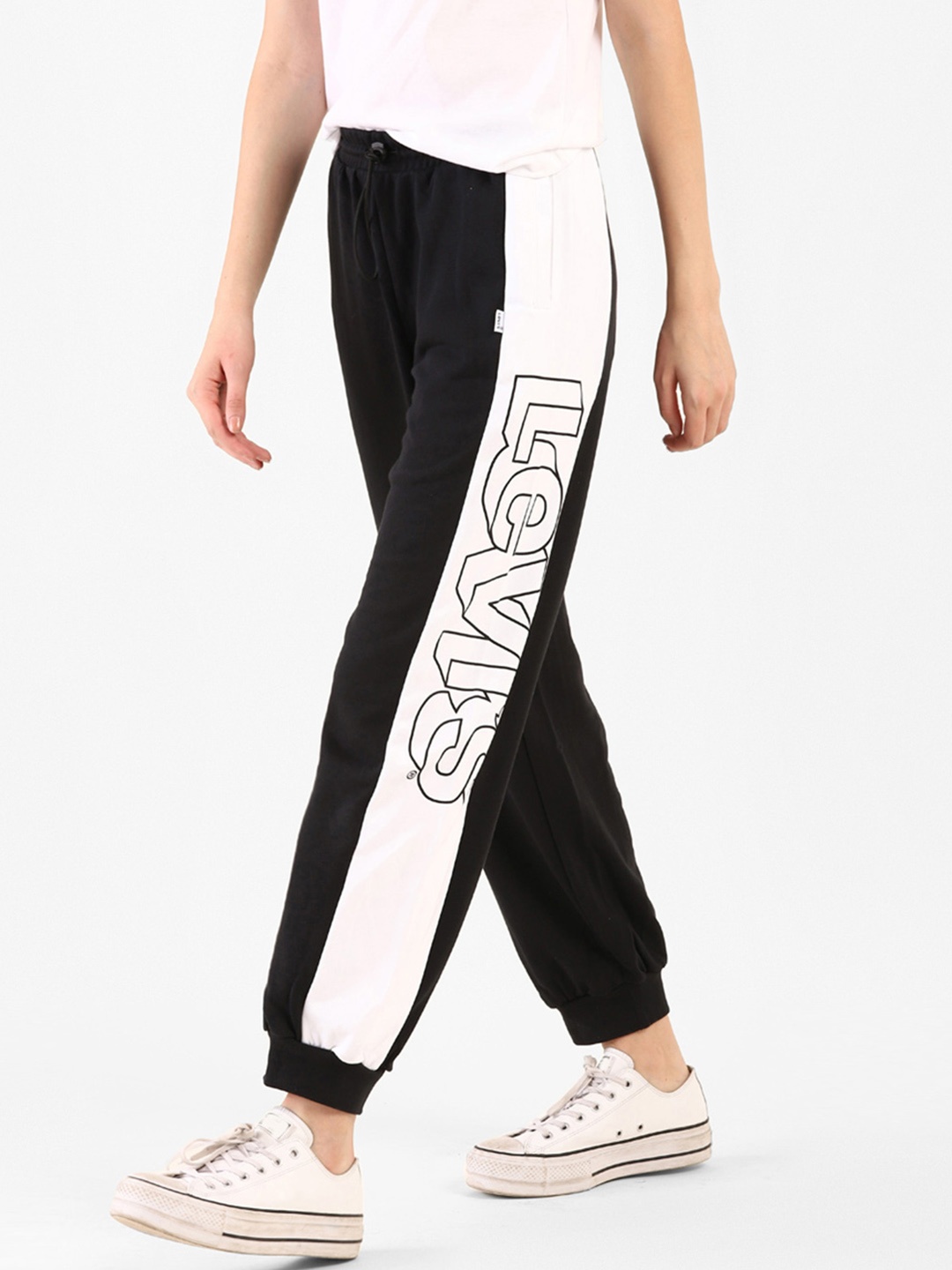 

Levis Women Black & White Printed Loose Fit Joggers