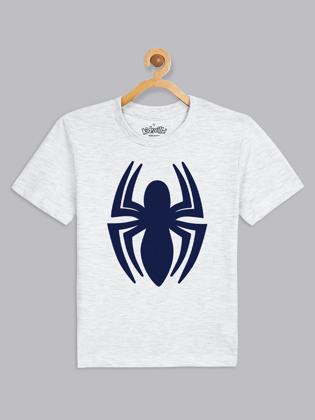 

Kids Ville Boys Grey & Navy Blue Spider-Man Print T-shirt