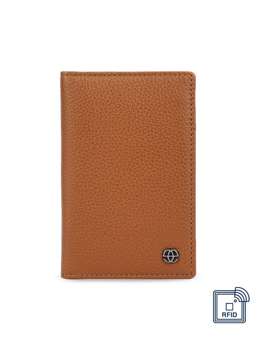 

Eske Unisex Tan Brown Solid Leather Card Holder