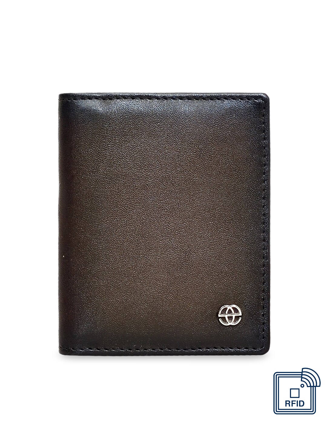 

Eske Unisex Coffee Brown Solid Leather Card Holder