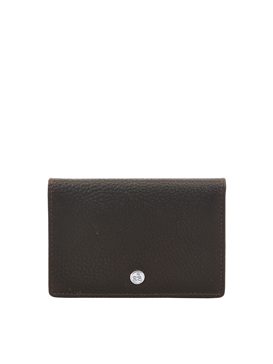 

Eske Unisex Coffee Brown Solid Leather Card Holder