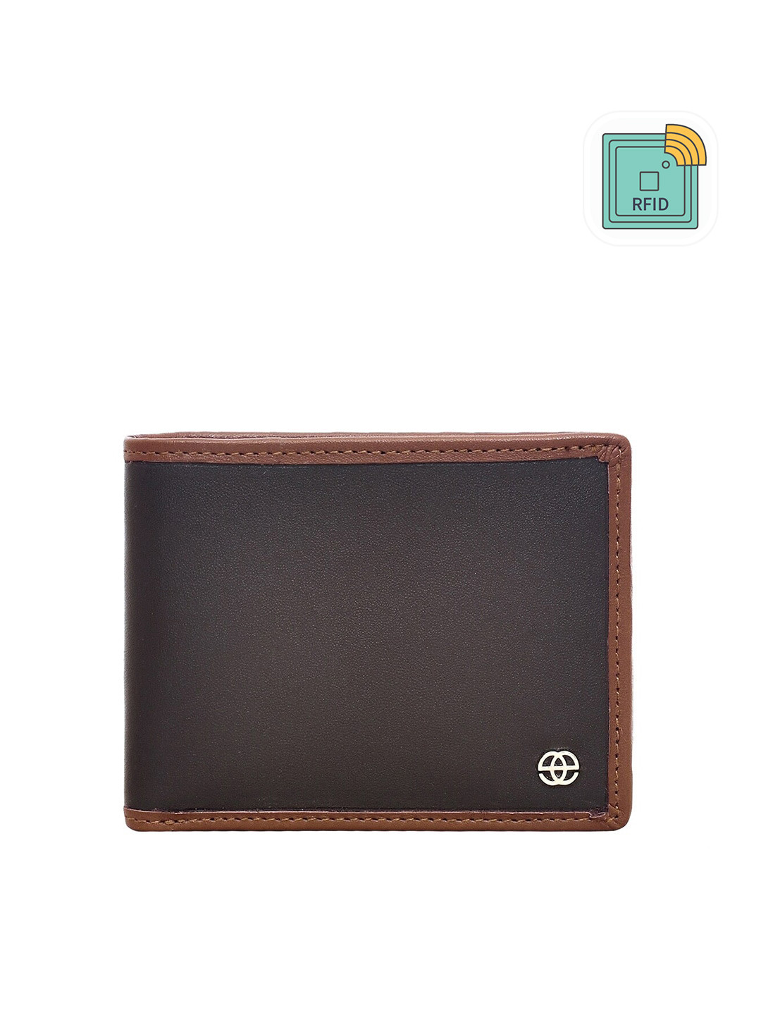 

Eske Men Brown Textured Two Fold Wallet