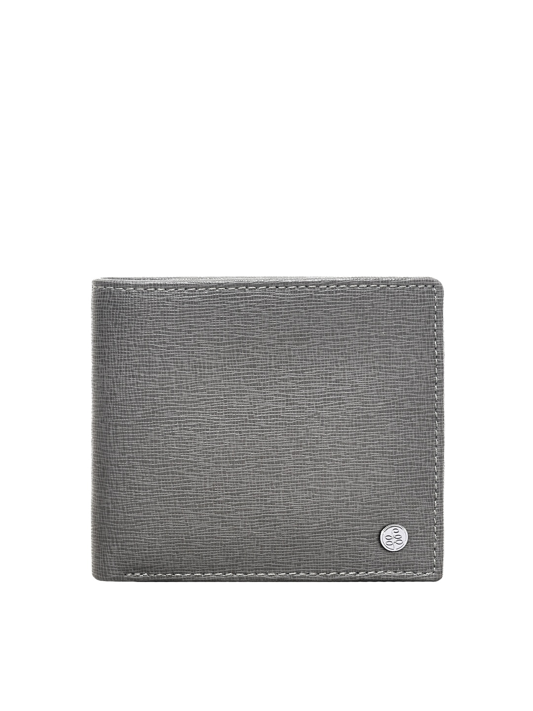 

Eske Men Grey Textured Two Fold Wallet