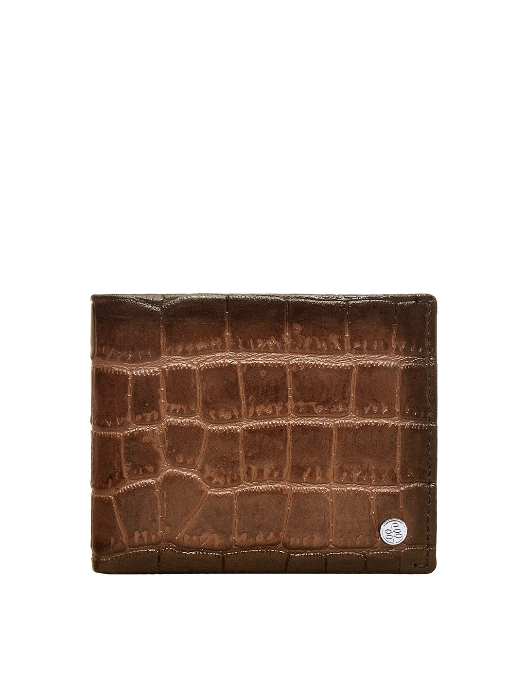 

Eske Men Brown Textured Two Fold Wallet