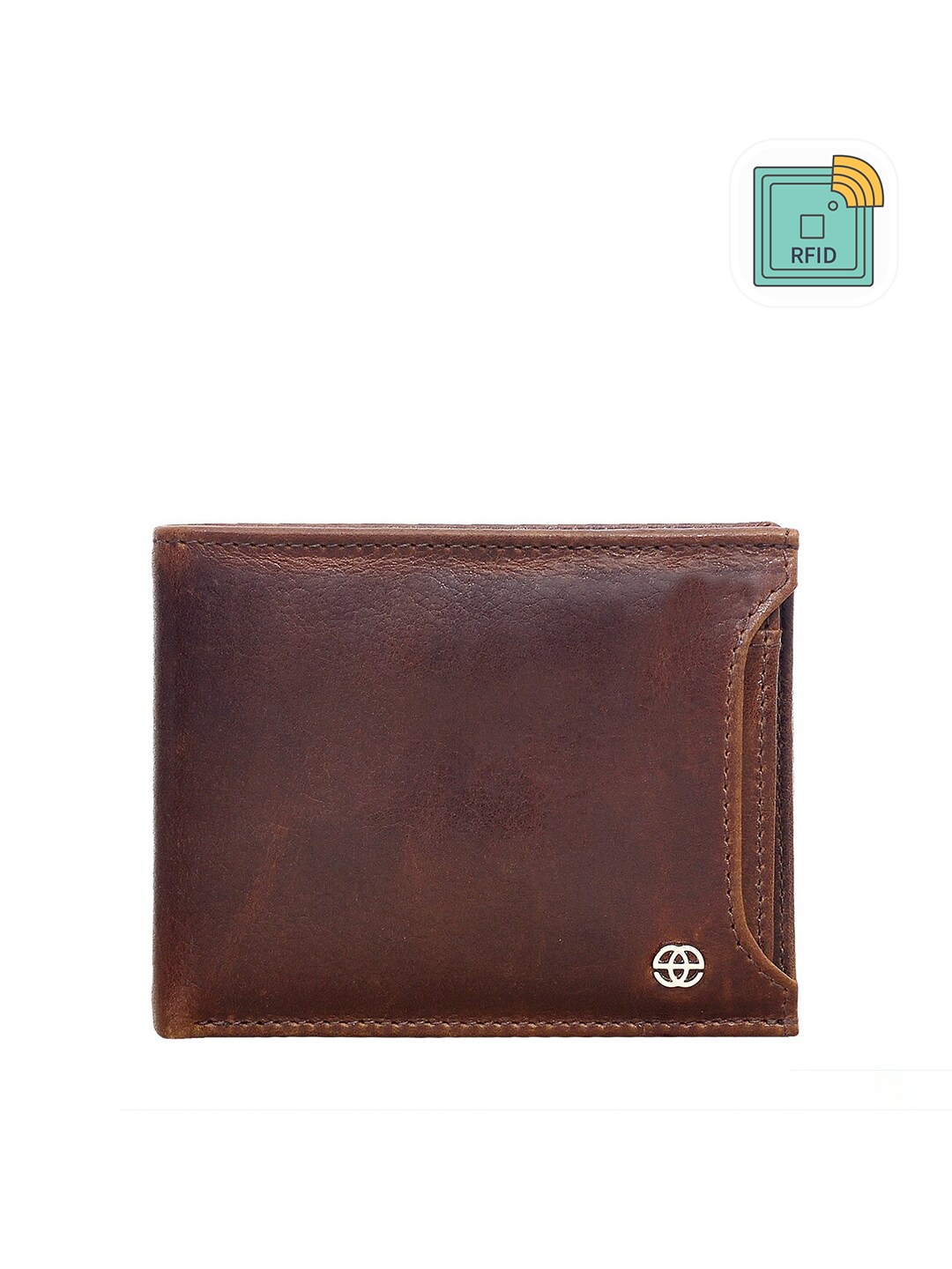 

Eske Men Brown Solid Two Fold Wallet