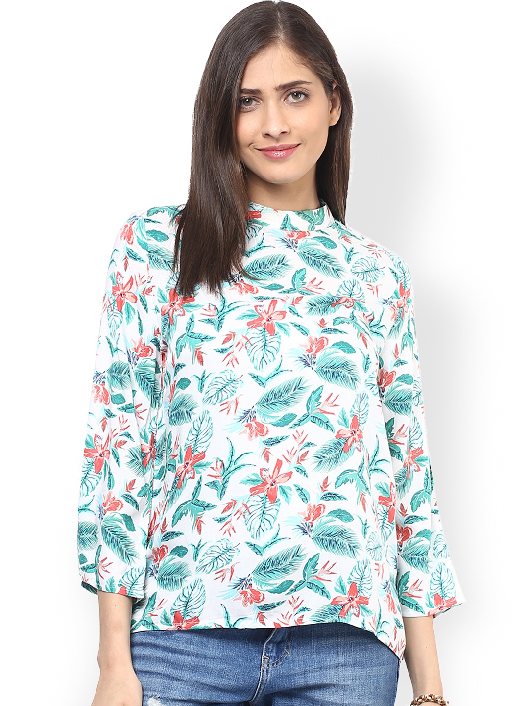 

Harpa Green Printed Top