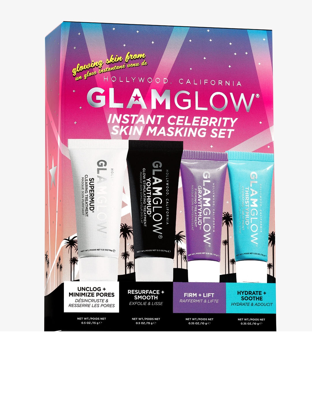 

GLAMGLOW Instant Celebrity Skin Masking Set, Multi