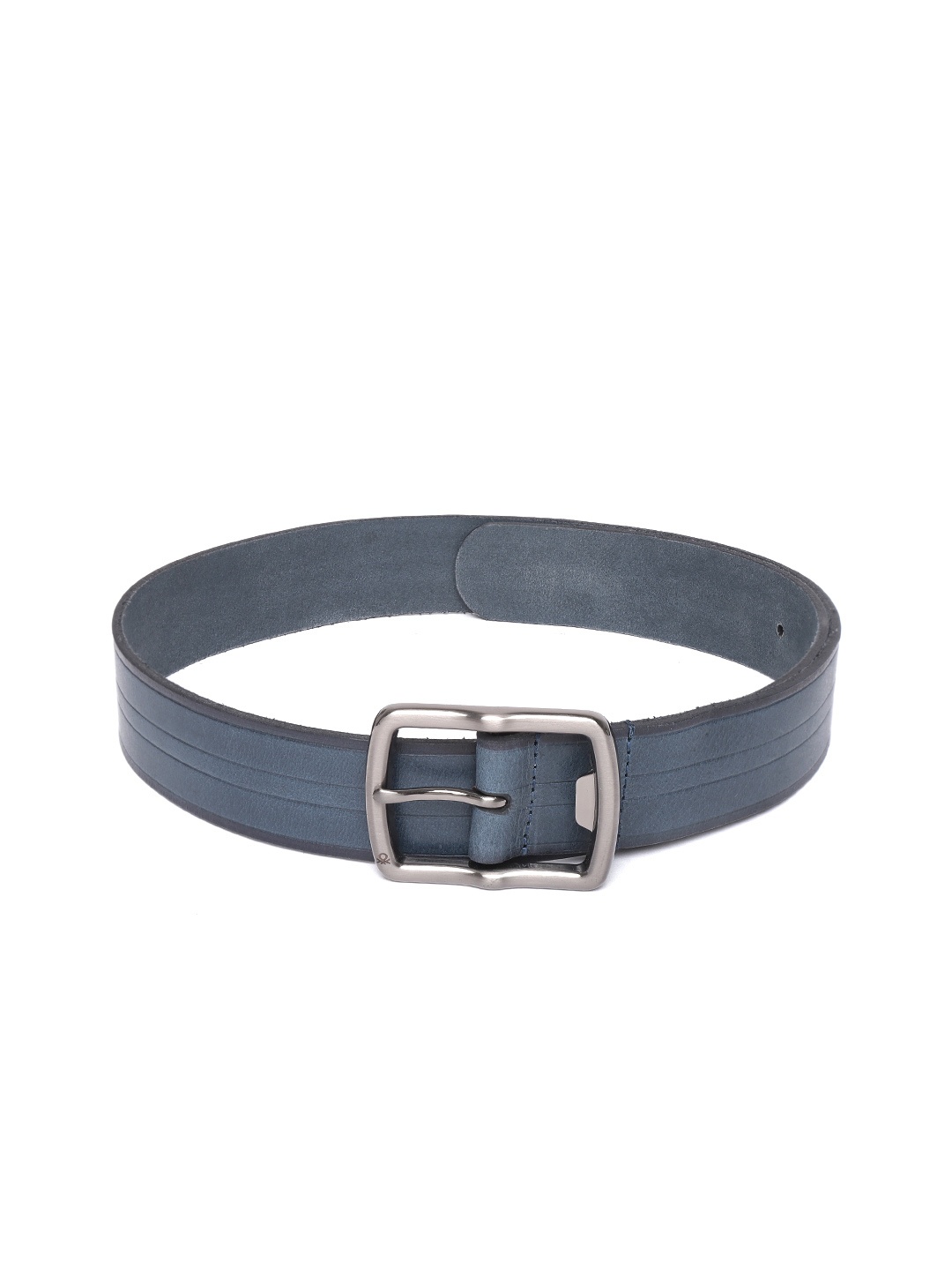 

United Colors of Benetton Men Navy Blue Textured Leather formal Belt
