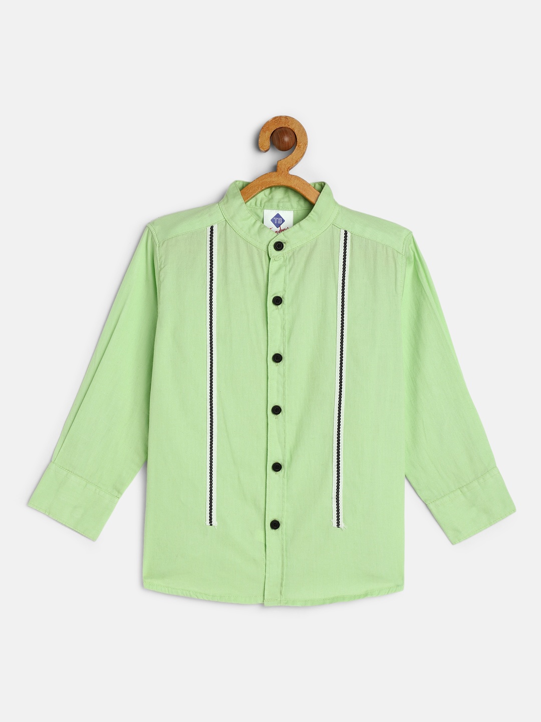 

TONYBOY Boys Lime Green Premium Regular Fit Pure Cotton Casual Shirt