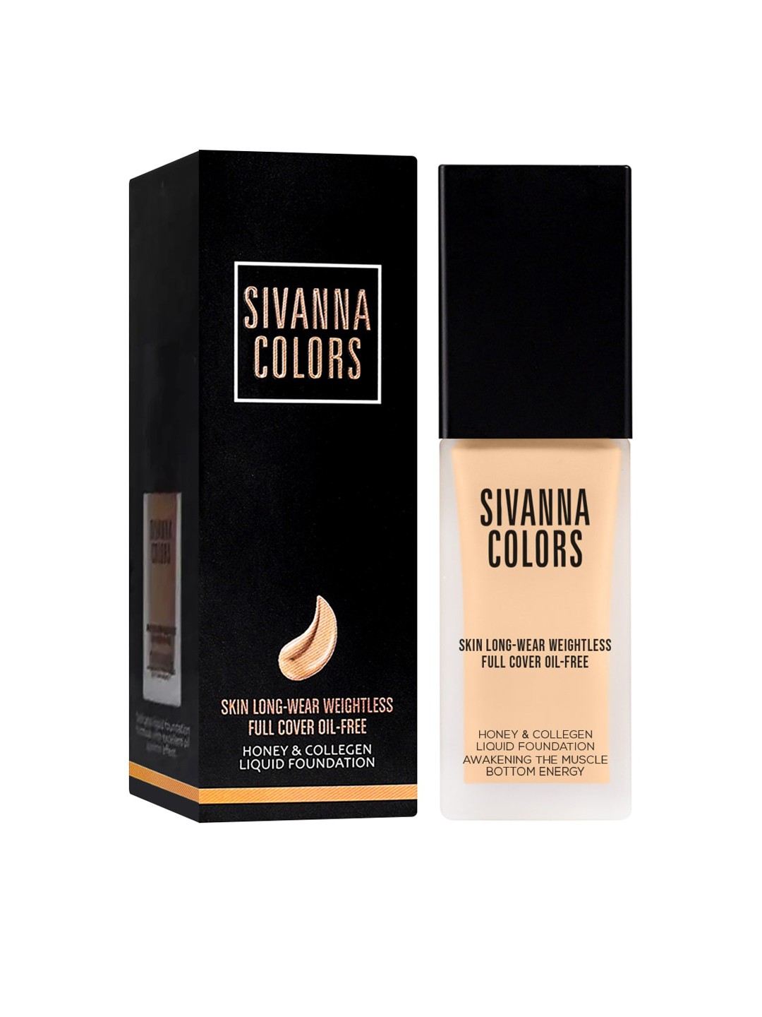 

Sivanna Colors Honey & Collagen Liquid Foundation - HF4012 01, Cream