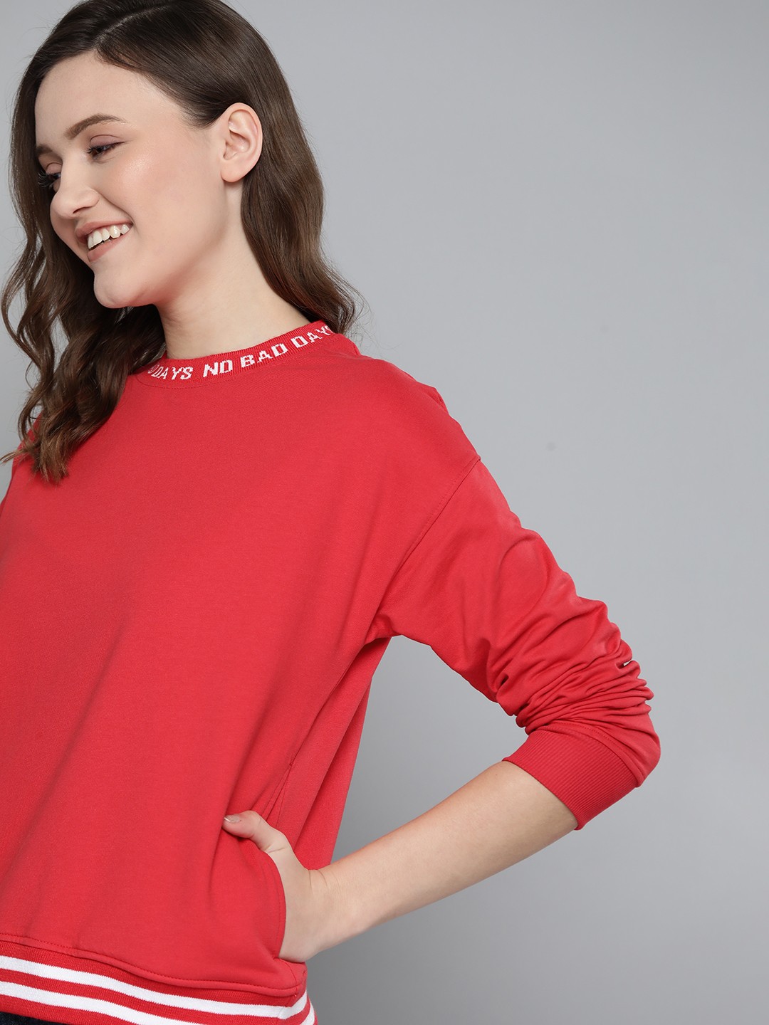 

Mast & Harbour Women Red Sweatshirt