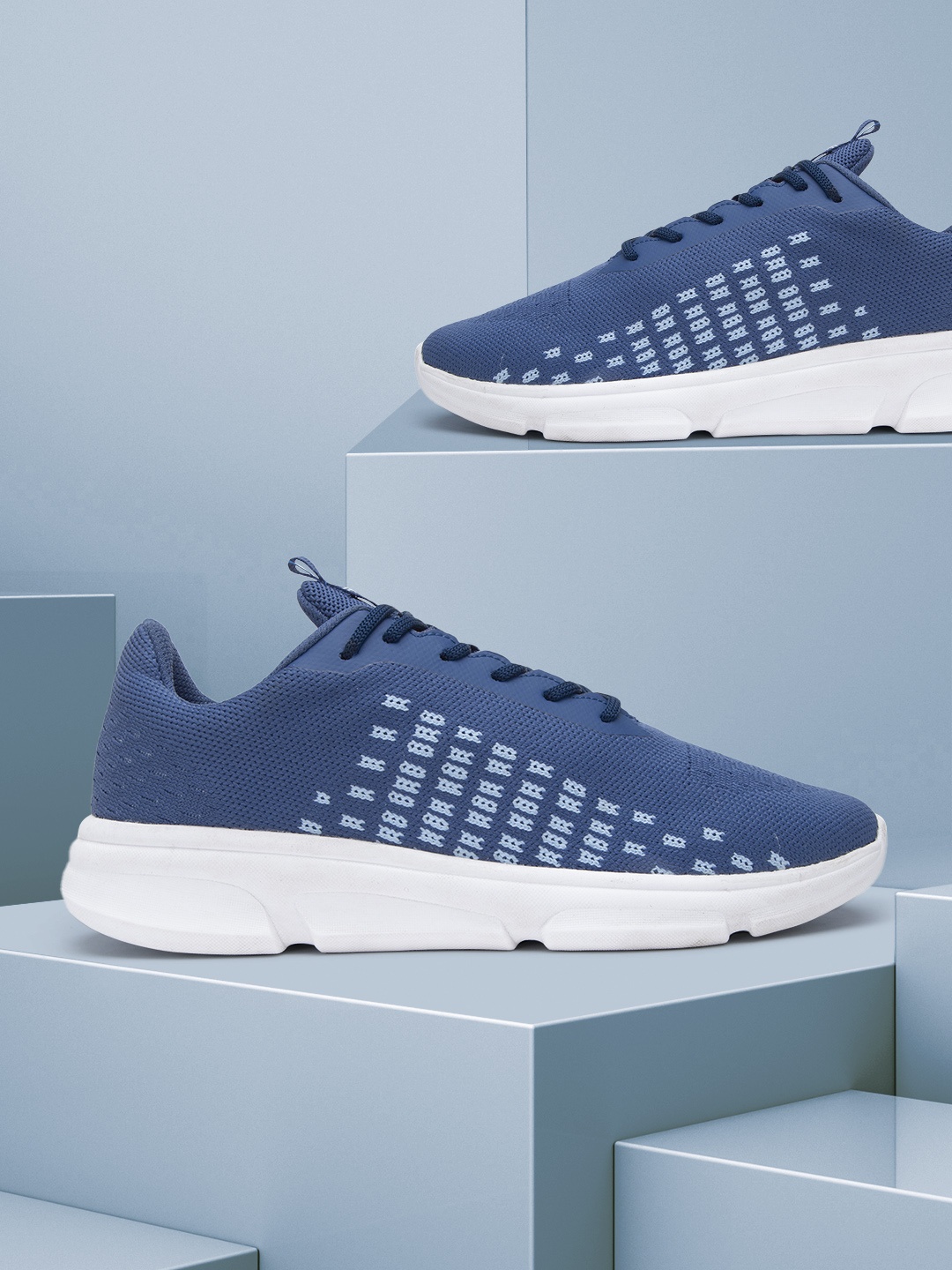 

Allen Cooper Men Blue Running Non-Marking Shoes