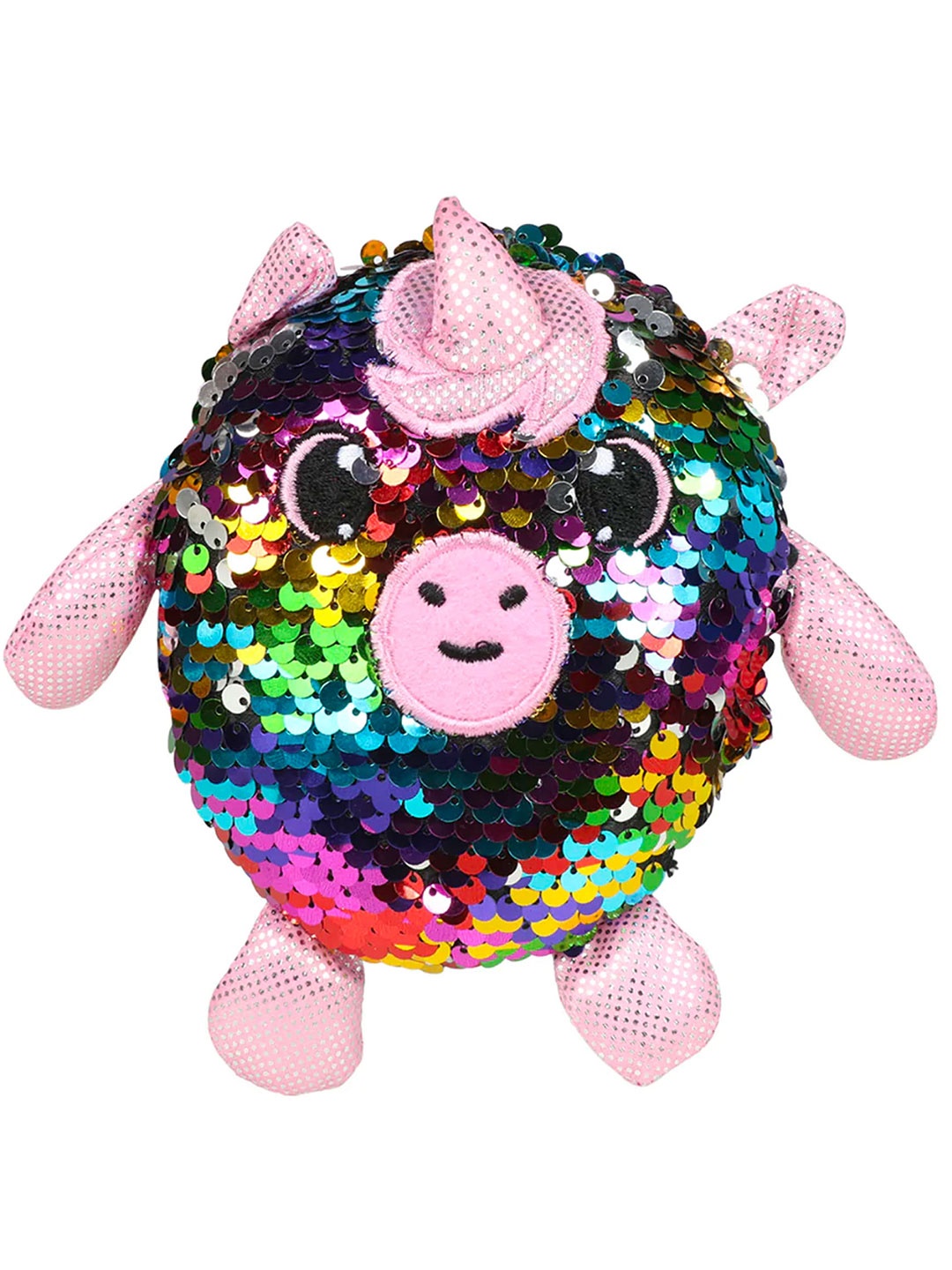 

SCOOBIES Kids Black & Pink Embellished Dreamy Star Unicorn Squishy