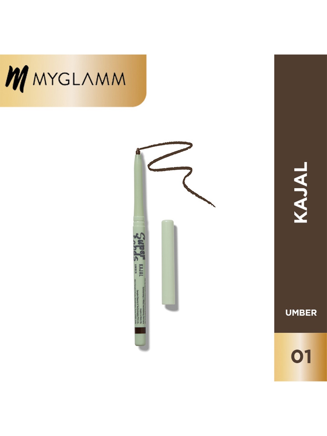 

MyGlamm Superfoods Kajal - Umber, Brown