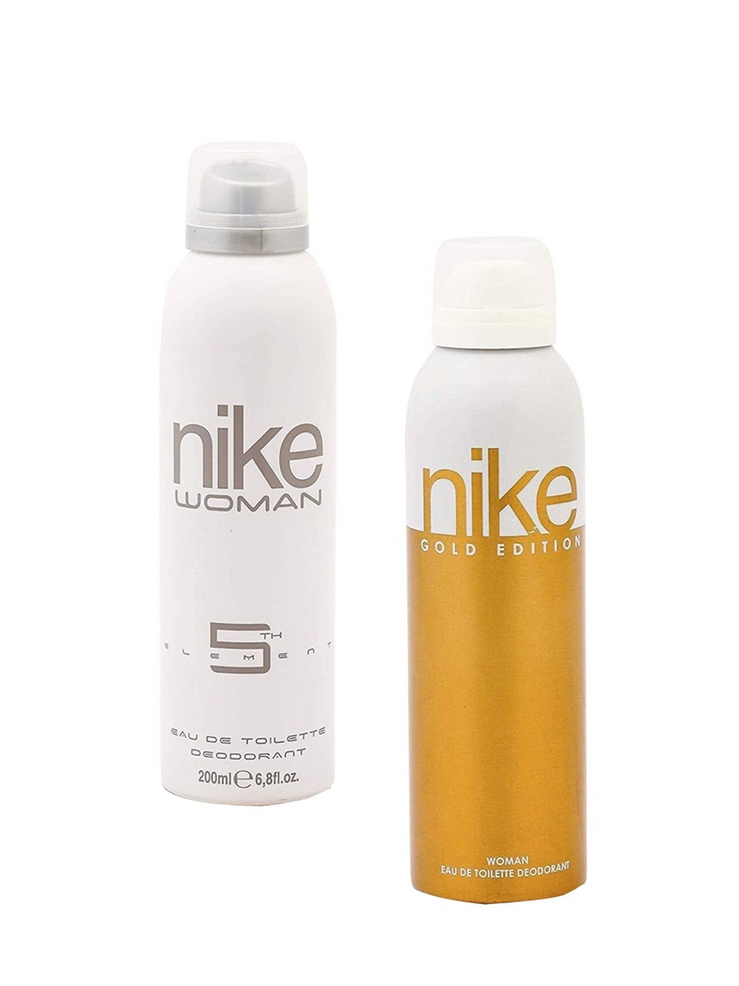 

Nike Pack Of 2 Women 5th Element & Gold Deodorant- 200ml Each, White