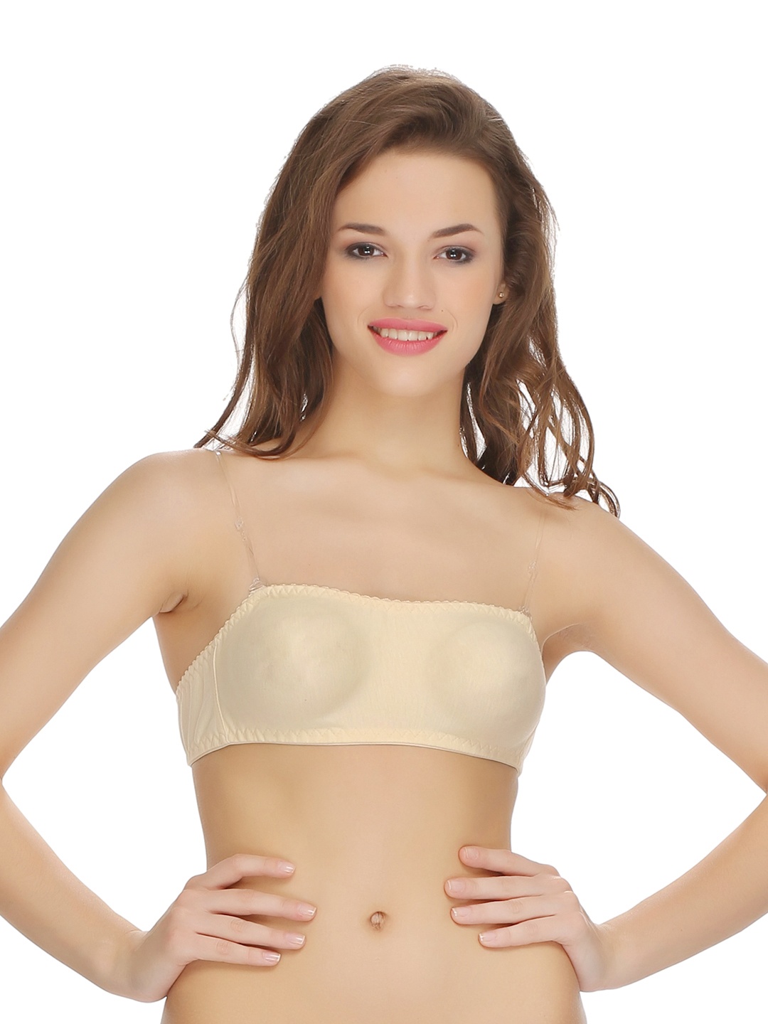 

Clovia Beige Full-Coverage Tube Bra BR0377A24