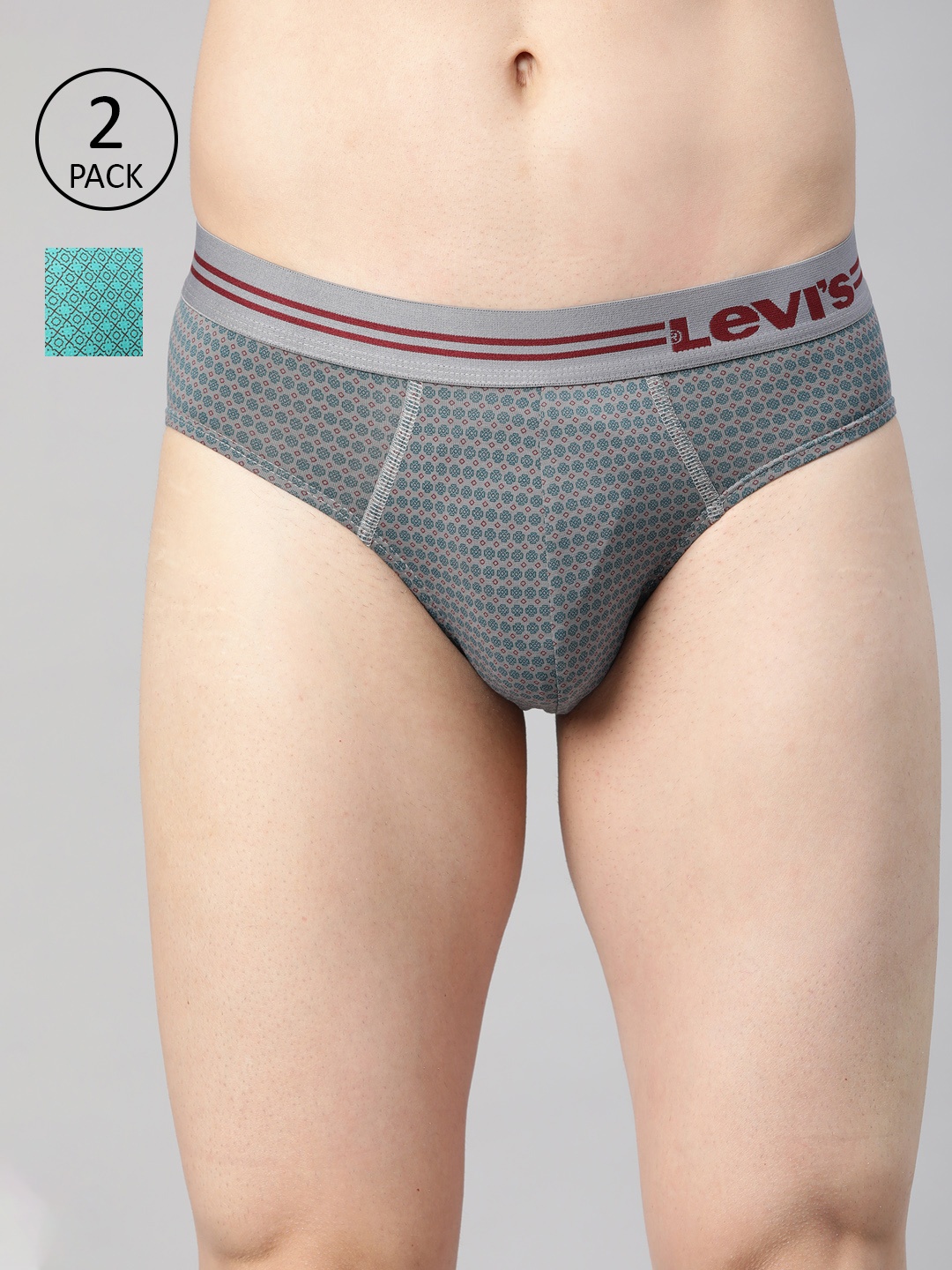 

Levis Men Pack Of 2 Assorted Printed Basic Briefs #021