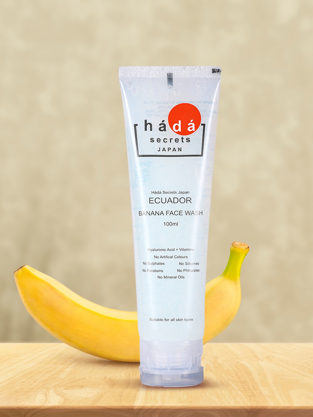 

Hada Secrets Japan Transparent Ecuador Banana Facewash 100 ml, White