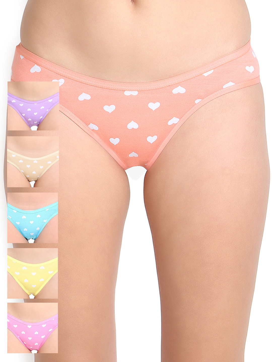 

Leading Lady Women Pack of 6 Printed Bikini Briefs, Multi