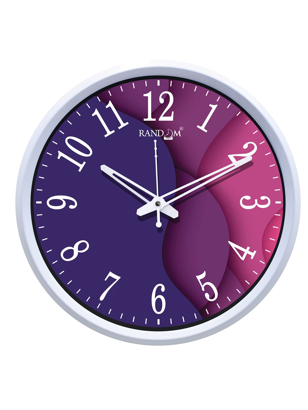 

RANDOM Blue & Pink Colourblocked Contemporary Wall Clock 30 cm