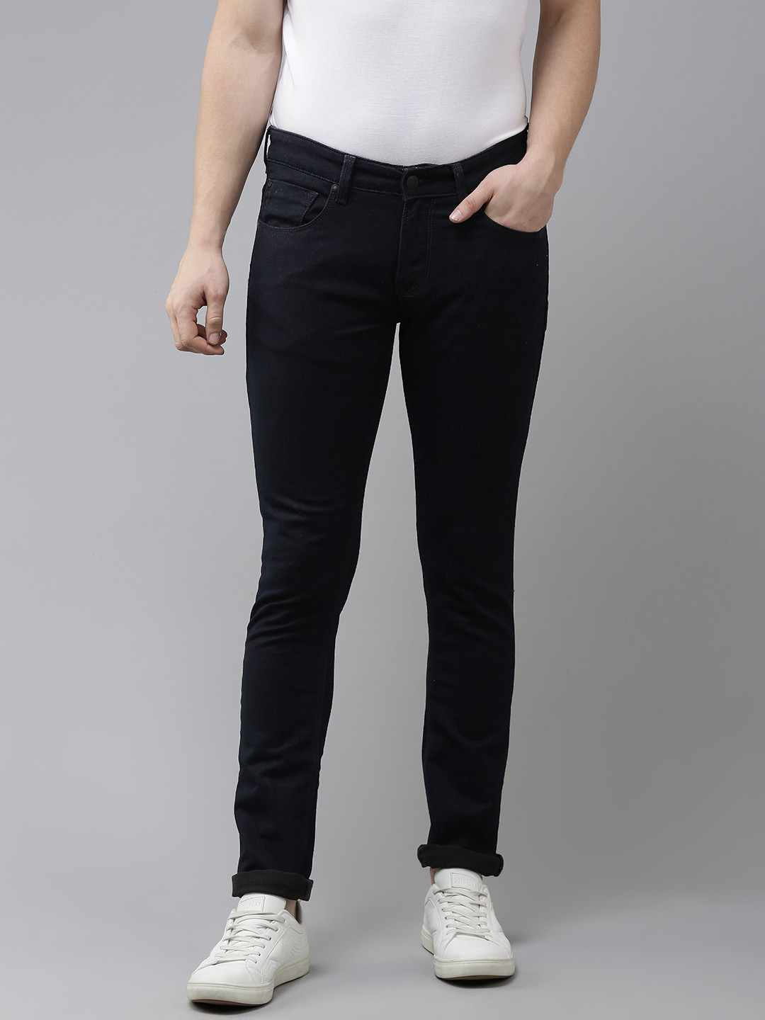 

SPYKAR Men Blue Skinny Fit Low-Rise Stretchable Jeans