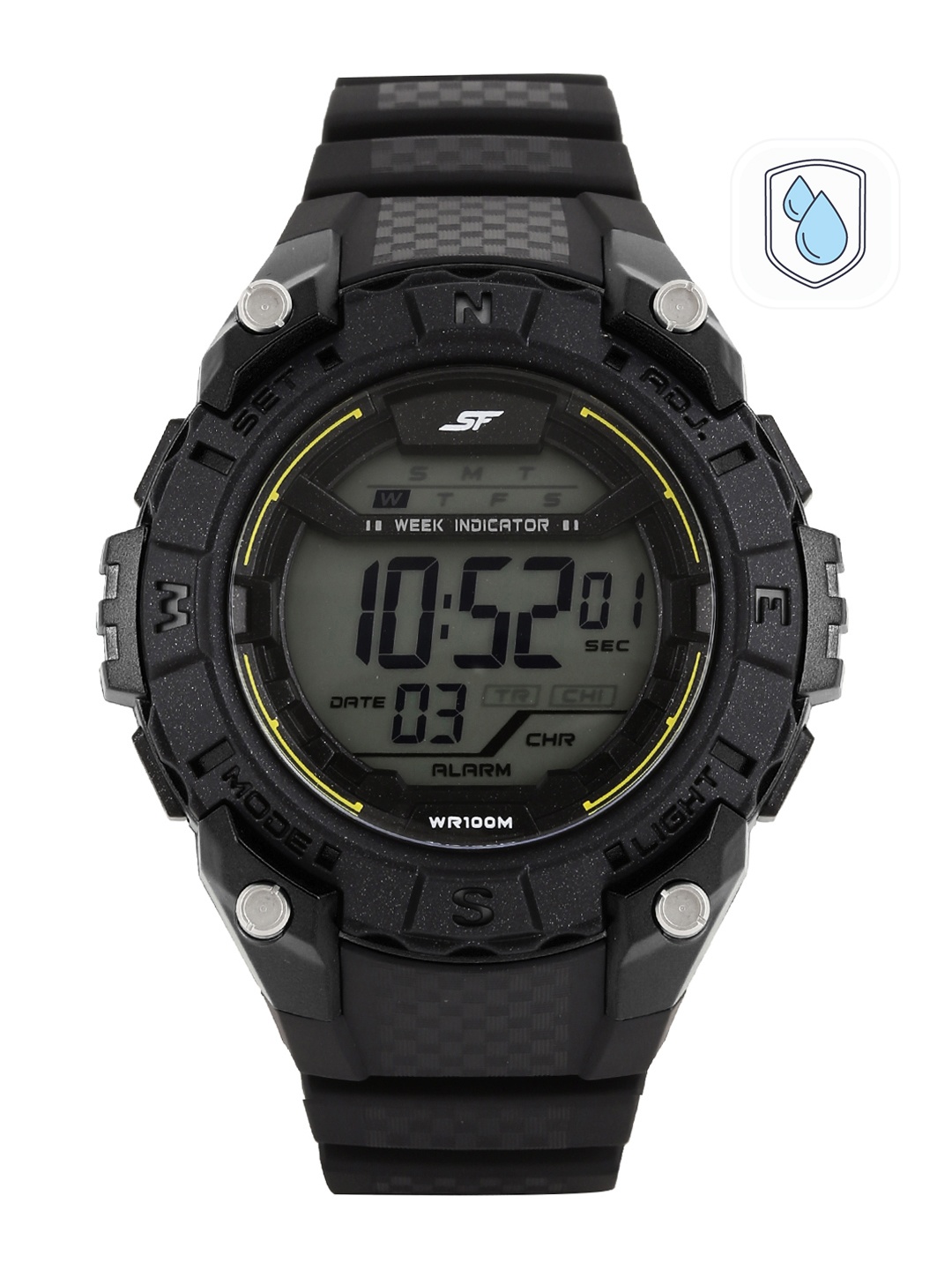 

Sonata Men Ocean Series Black Dial Digital Watch 77054PP02