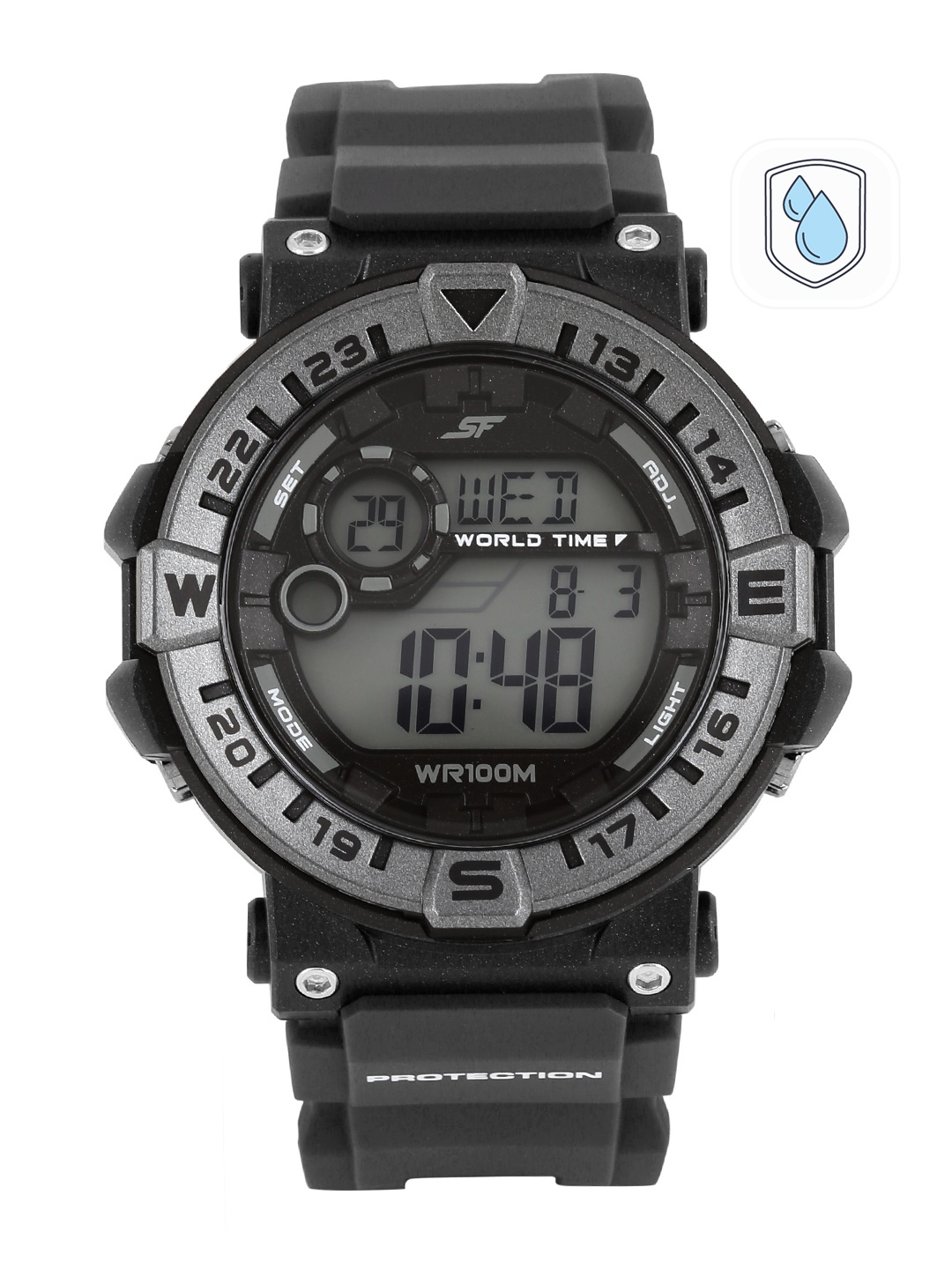 

Sonata Ocean Series Men Black Digital Watch 77061PP01