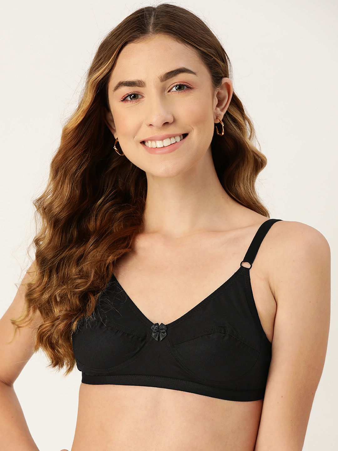 

DressBerry Black Solid Pure Cotton Everyday Bra