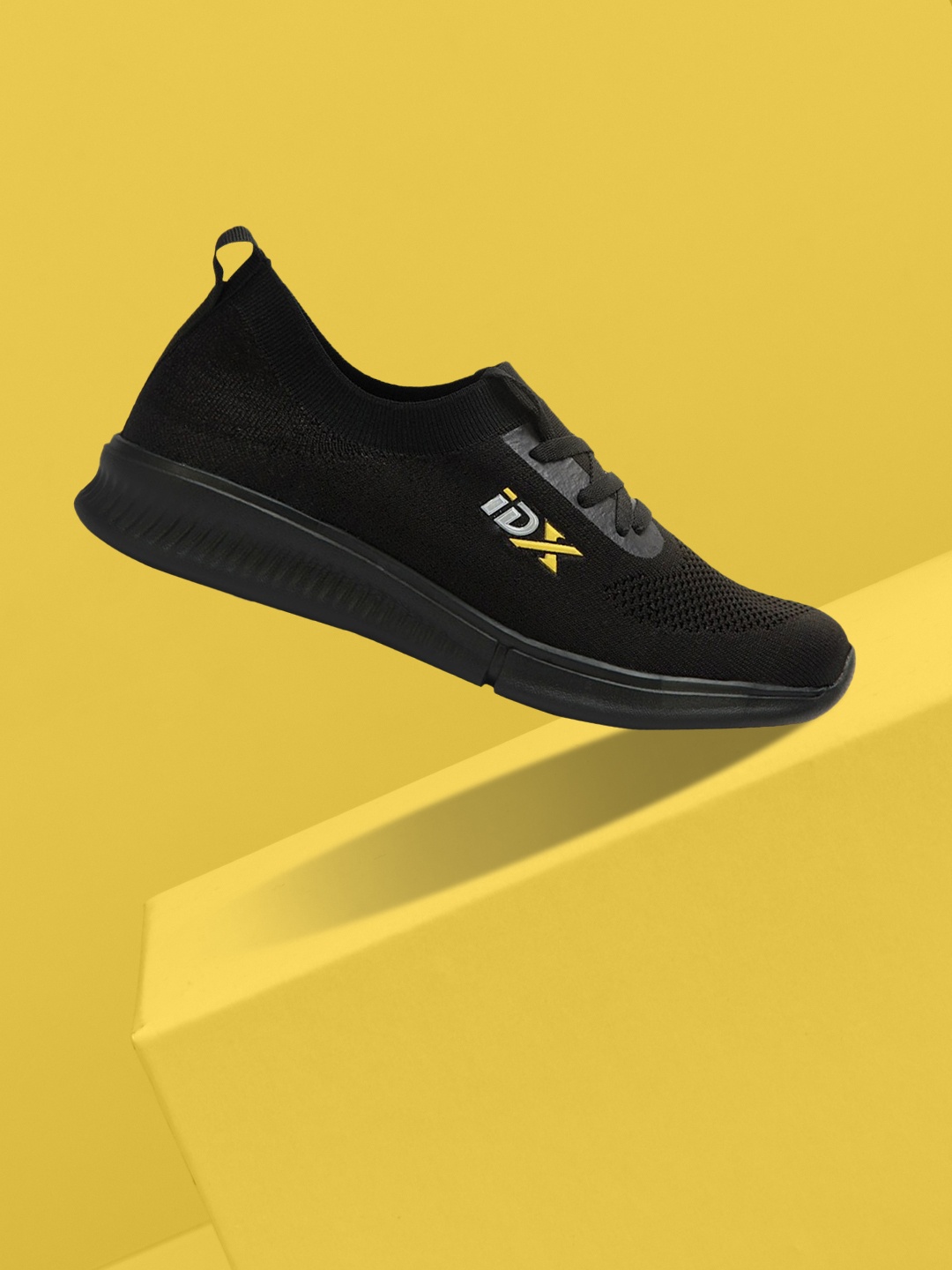 

ID Men Black Mesh Running Non-Marking Shoes