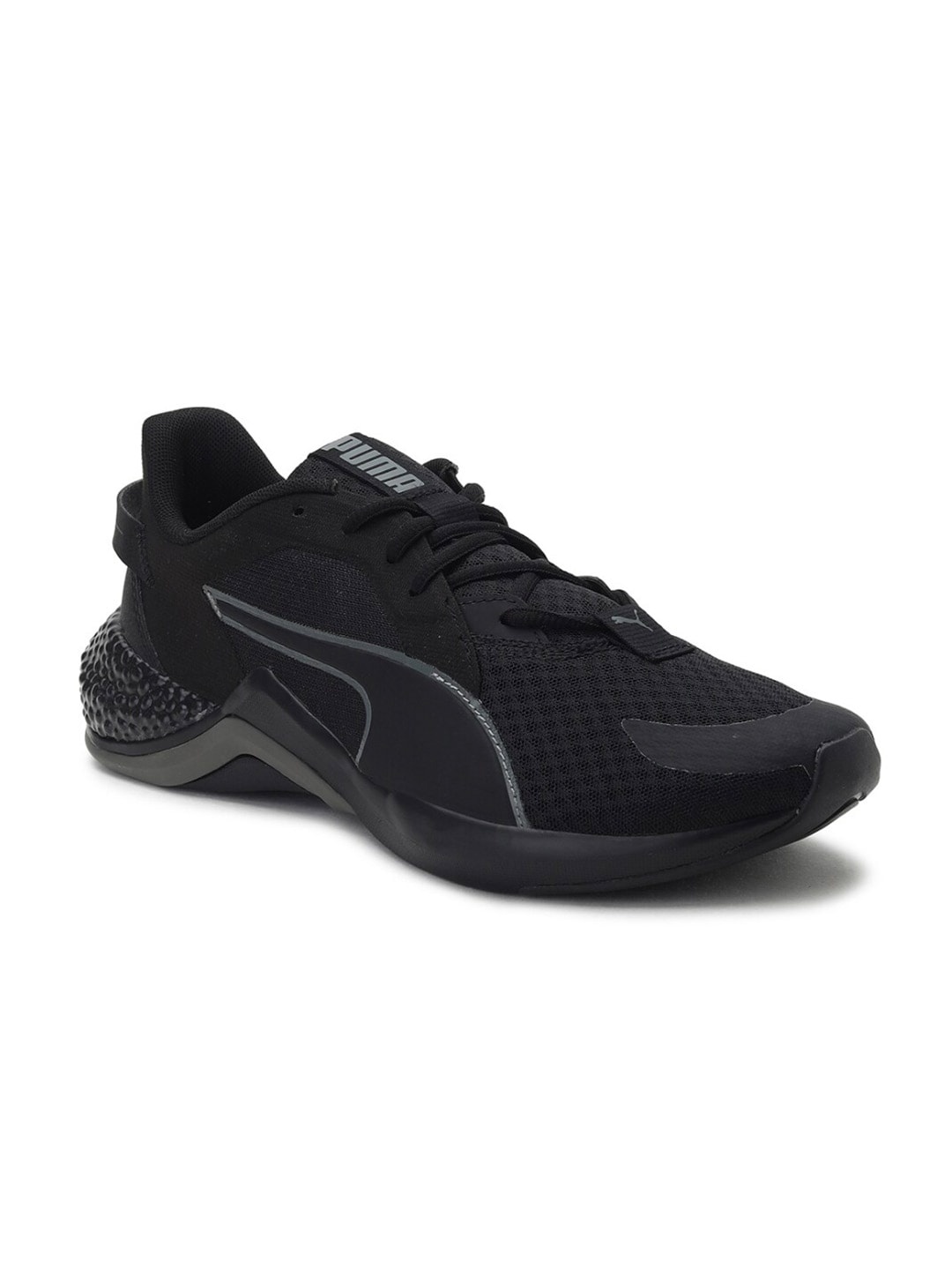 

Puma Men Black Hybrid NX Ozone Running Shoes