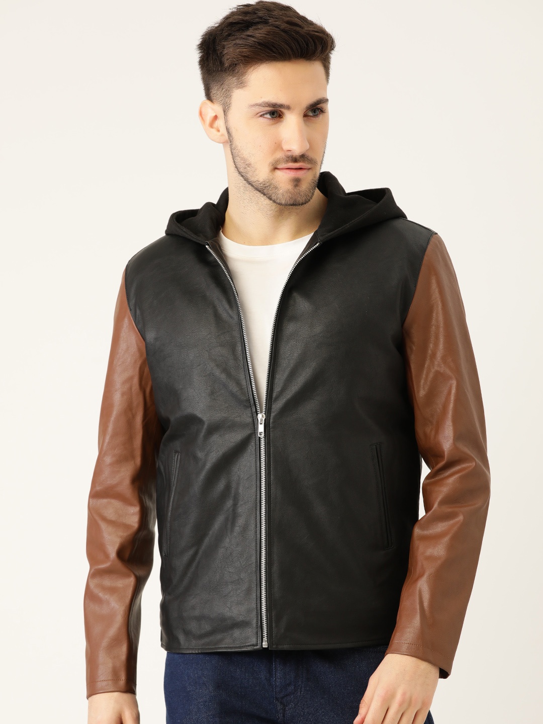 

Leather Retail Men Black Leather Jacket