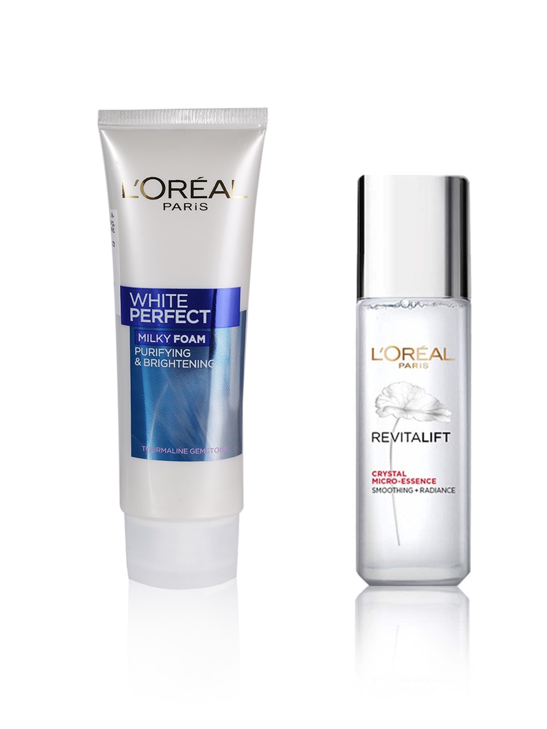 

Loreal Paris Revitalift Crystal Face Serum & White Perfect Milky Foam Face Wash