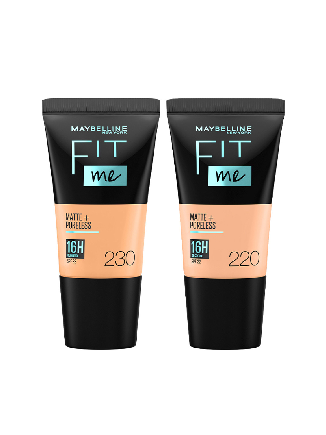 

Maybelline New York Set of 2 Fit Me Matte Poreless Liquid Foundation-Natural Beige & Buff