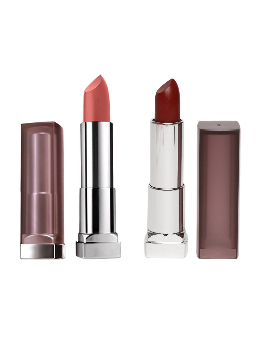 

Maybelline New York Color Sensational Set Of 2 Creamy Matte Lipstick, Burgundy