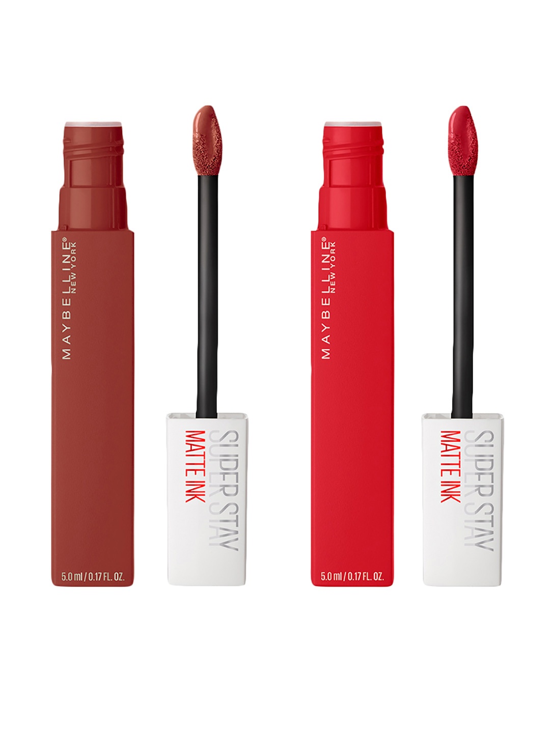

Maybelline New York Super Stay Set Of 2 Matte Ink Liquid Lipstick, Red