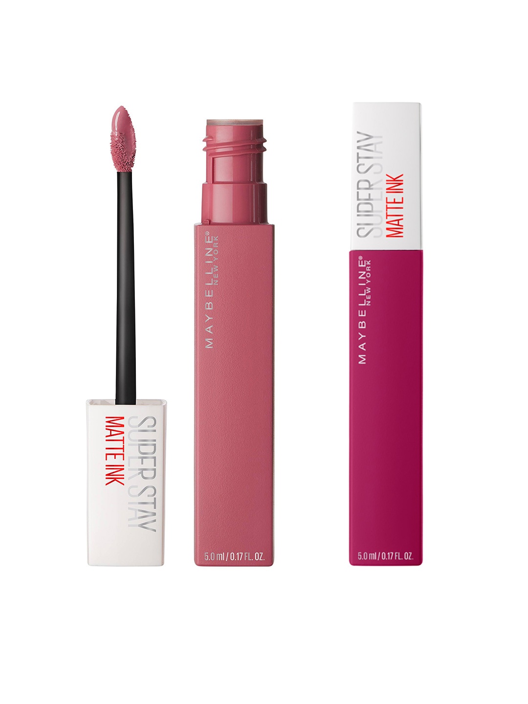 

Maybelline New York Super Stay Set Of 2 Matte Ink Liquid Lipstick, Pink