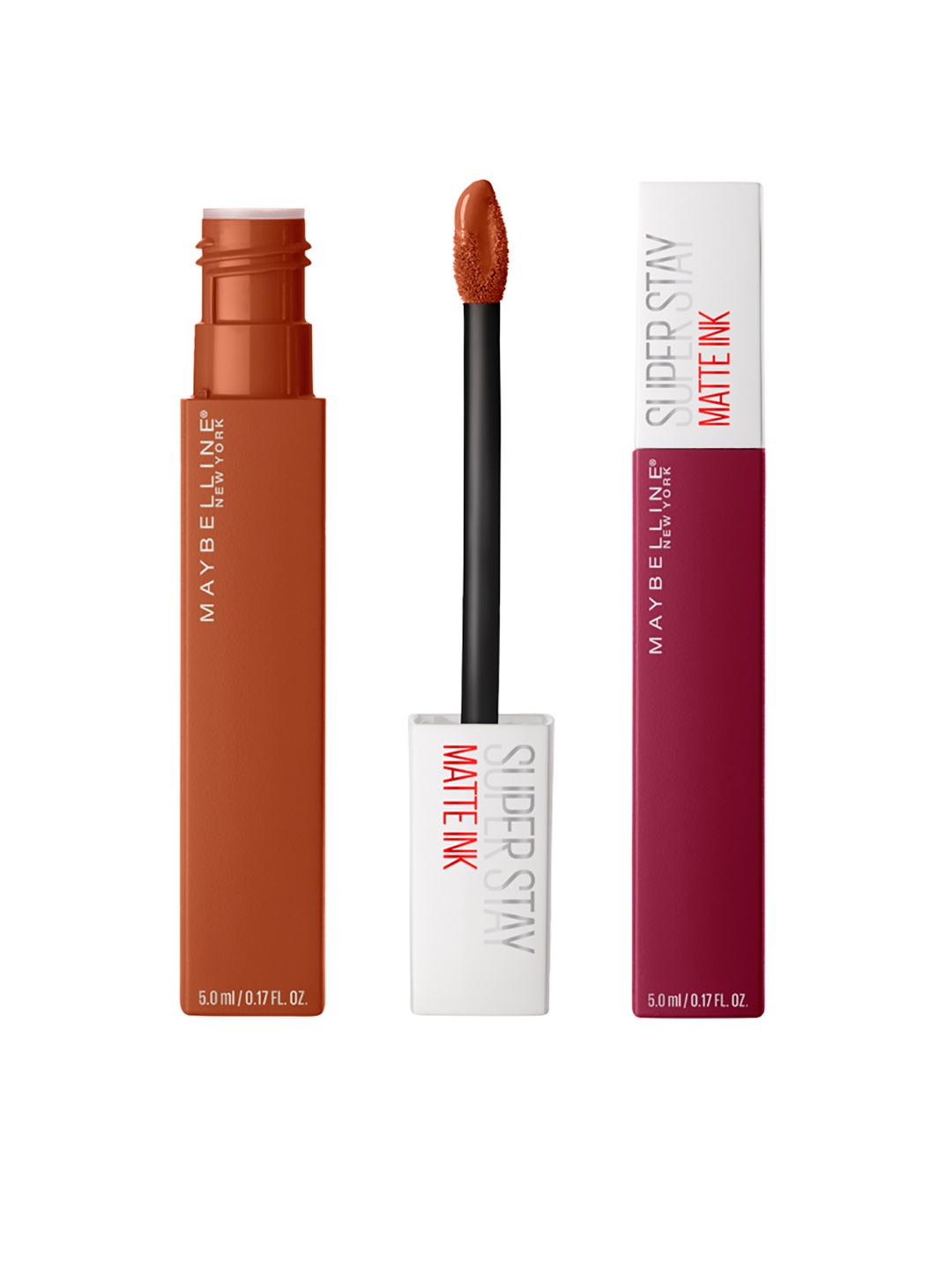 

Maybelline New York Super Stay Set Of 2 Matte Ink Liquid Lipstick, Brown
