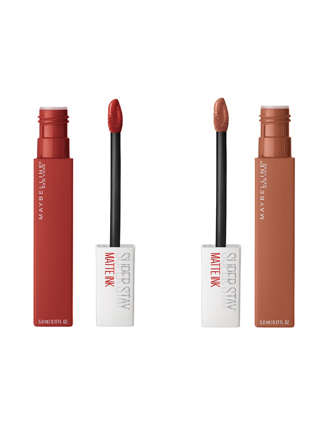

Maybelline New York Super Stay Set Of 2 Matte Ink Liquid Lipstick, Brown