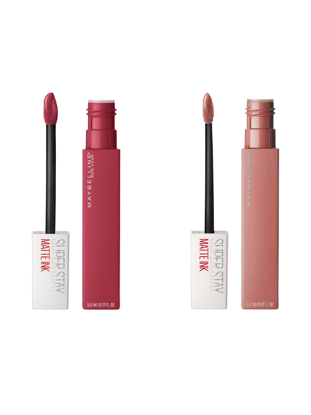 

Maybelline New York Super Stay Set Of 2 Matte Ink Liquid Lipstick, Red