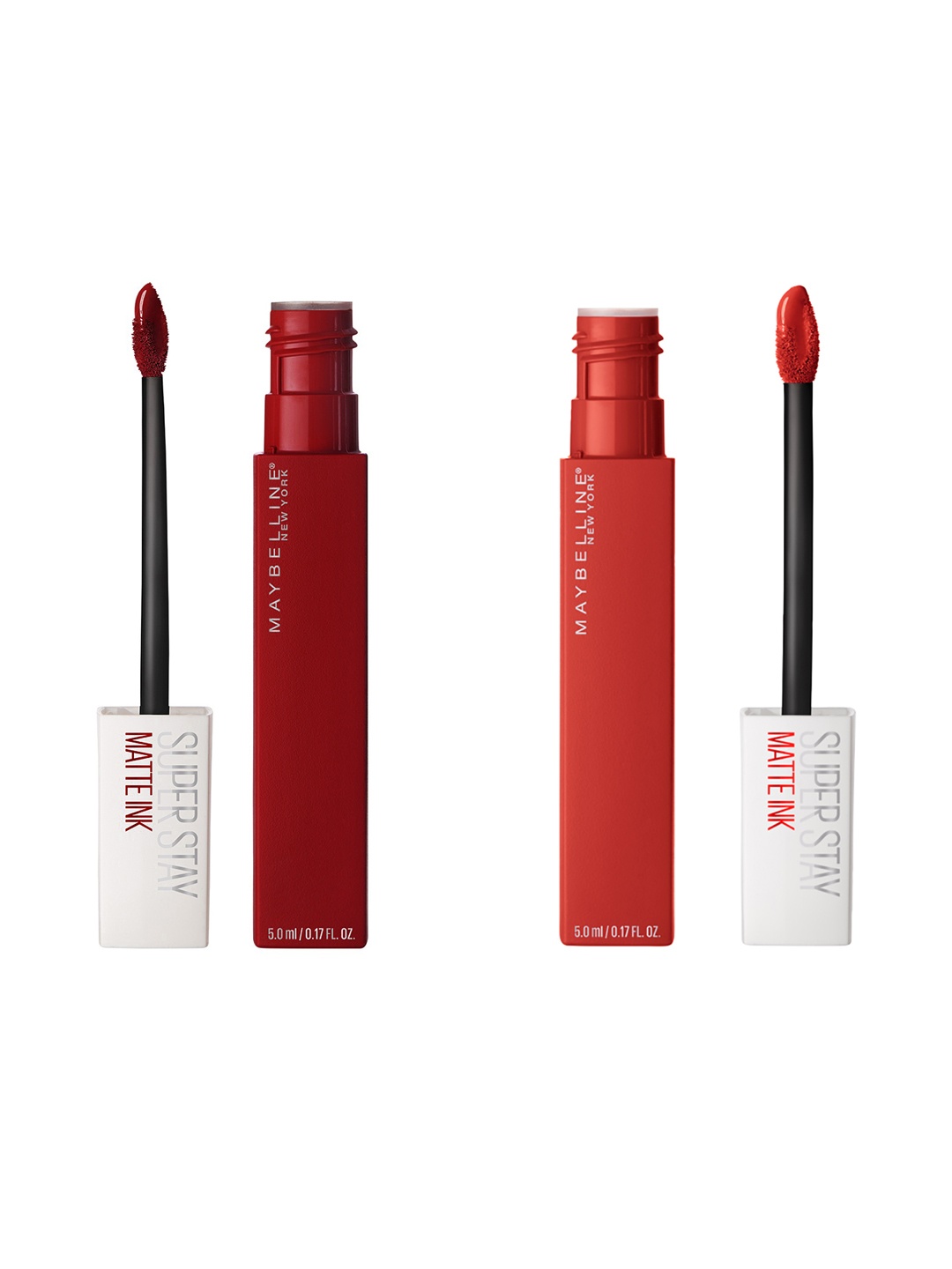 

Maybelline New York Super Stay Set Of 2 Matte Ink Liquid Lipstick, Red
