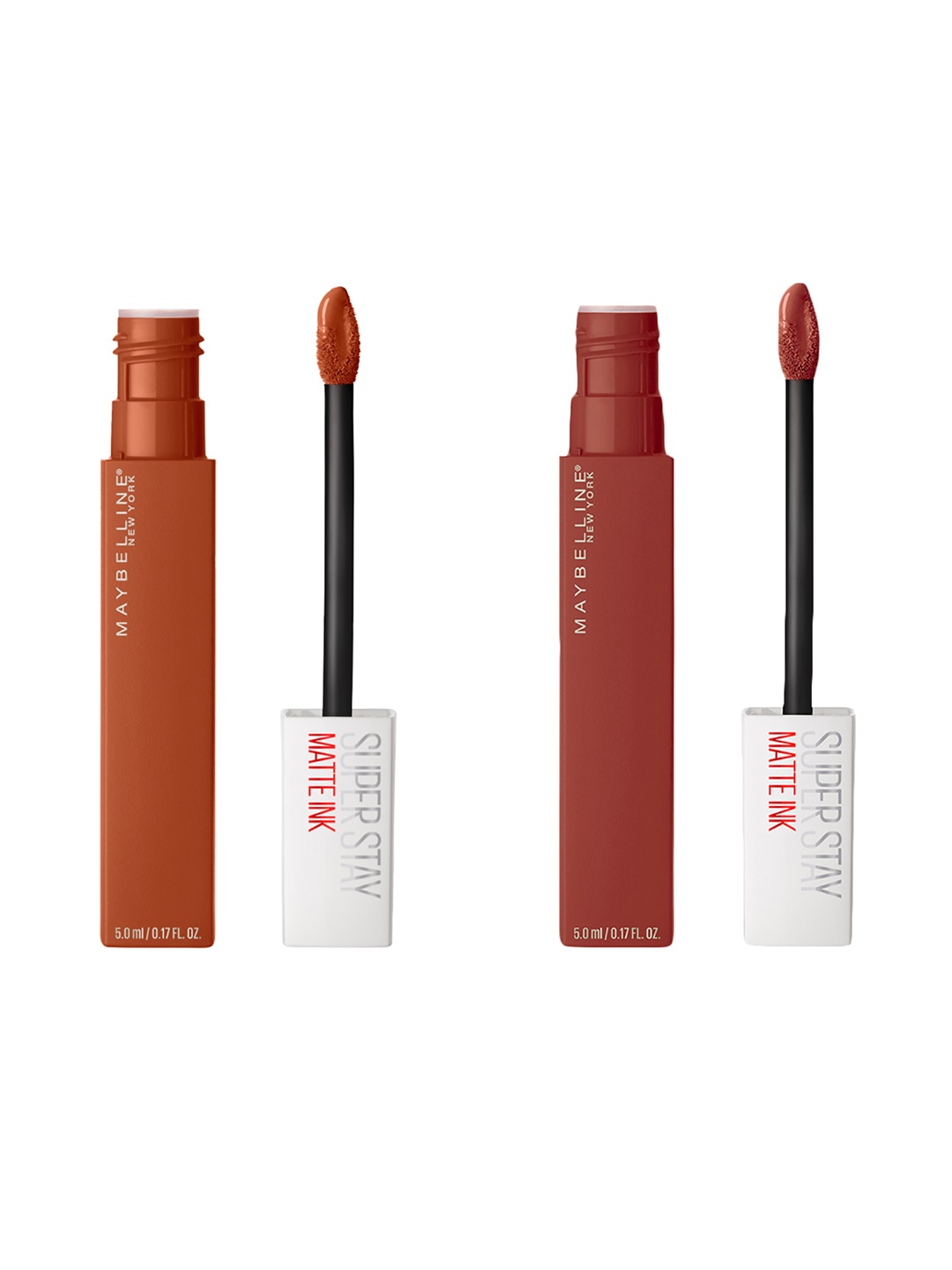 

Maybelline New York Super Stay Set Of 2 Matte Ink Liquid Lipstick, Brown