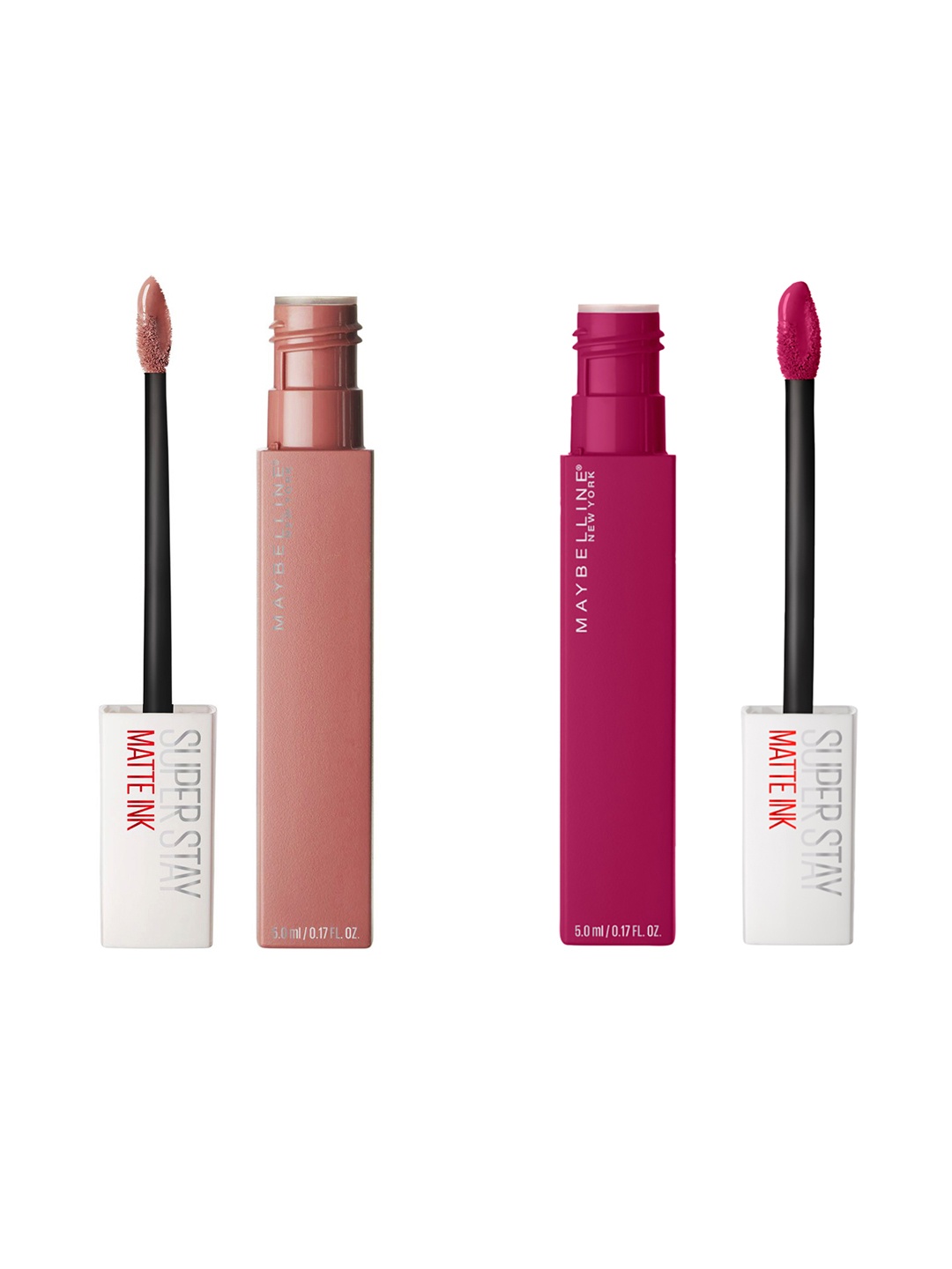 

Maybelline New York Super Stay Set Of 2 Matte Ink Liquid Lipstick, Brown