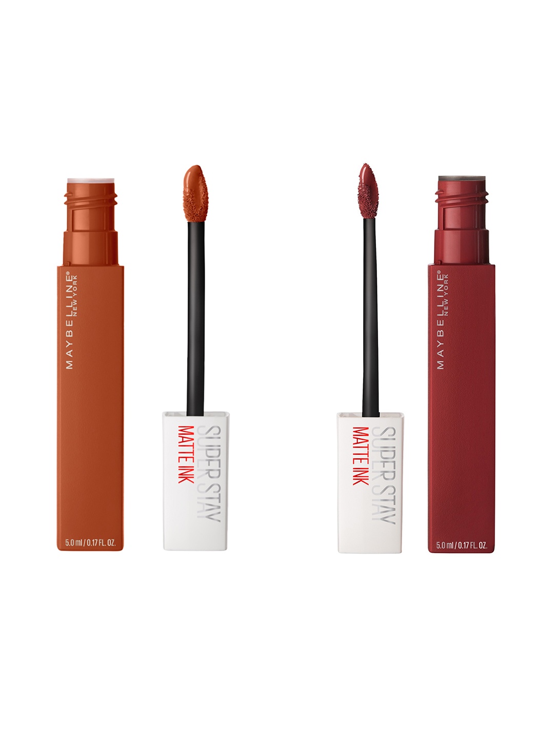 

Maybelline New York Super Stay Set Of 2 Matte Ink Liquid Lipstick, Brown