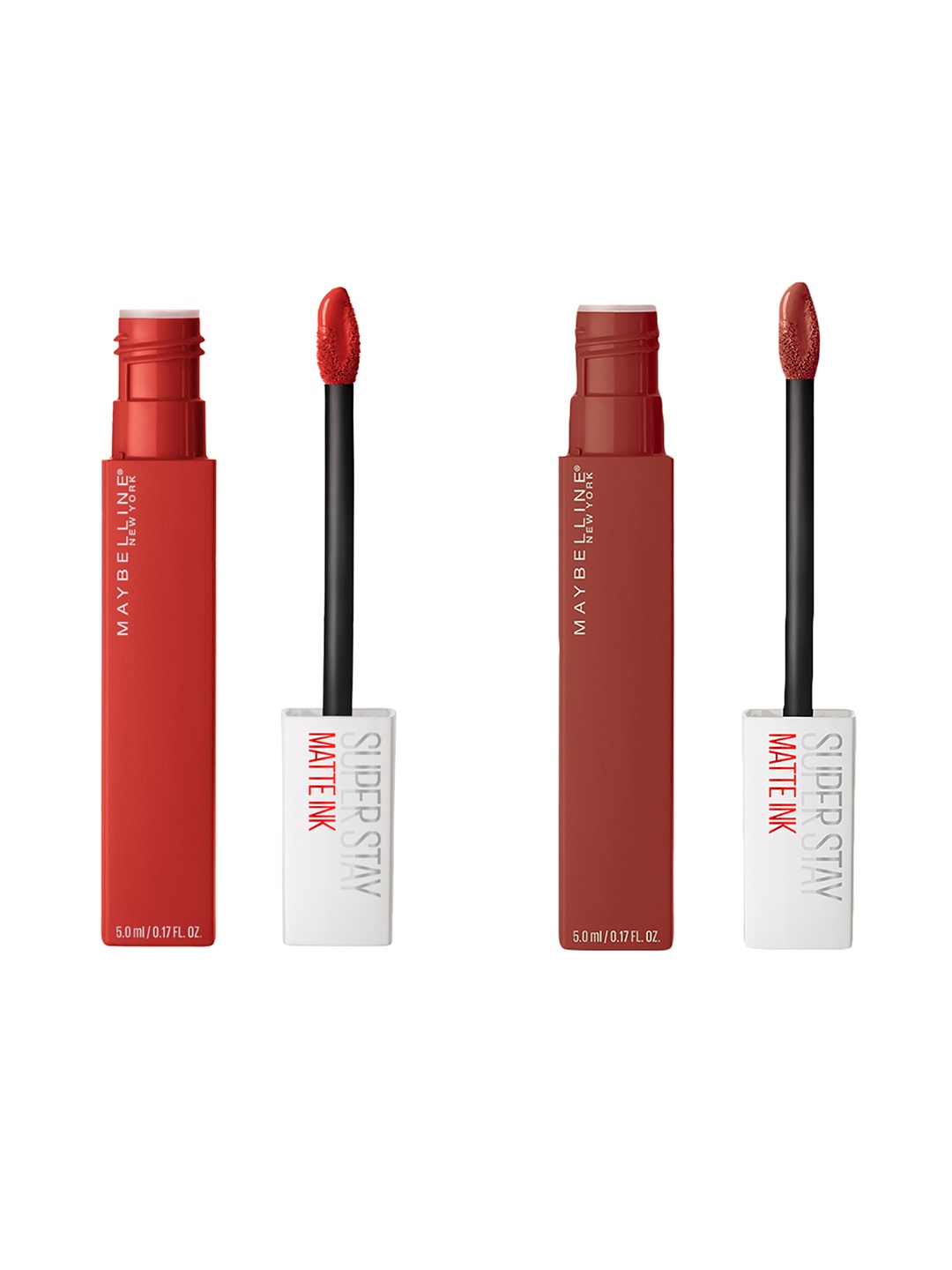 

Maybelline New York Super Stay Set Of 2 Matte Ink Liquid Lipstick, Red