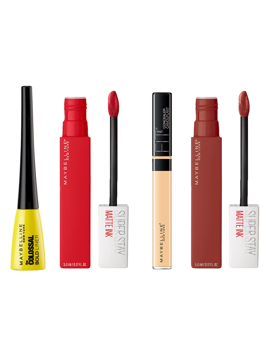 

Maybelline New York Set Of Concealer - Colossal Bold Liner - Liquid Lipsticks, Red